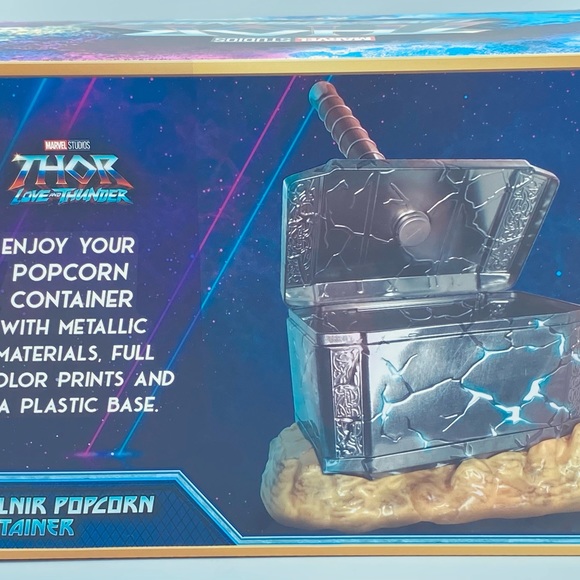 Kitchen Amc Popcorn Bucket Tin Thor Love And Thunder Hammer Mjolnir